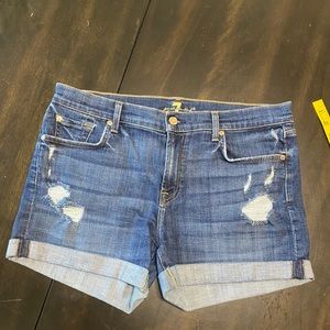 7for all mankind denim Shorts